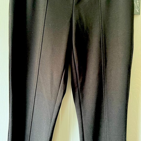 Kim Rogers Casual True Black Pull On Straight Leg Dress Pants Size Small - Picture 3 of 8